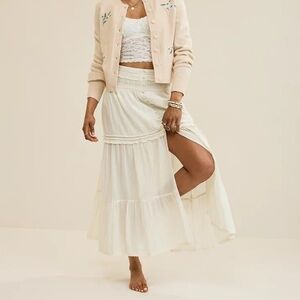 Aerie | Boho Button Maxi Skirt